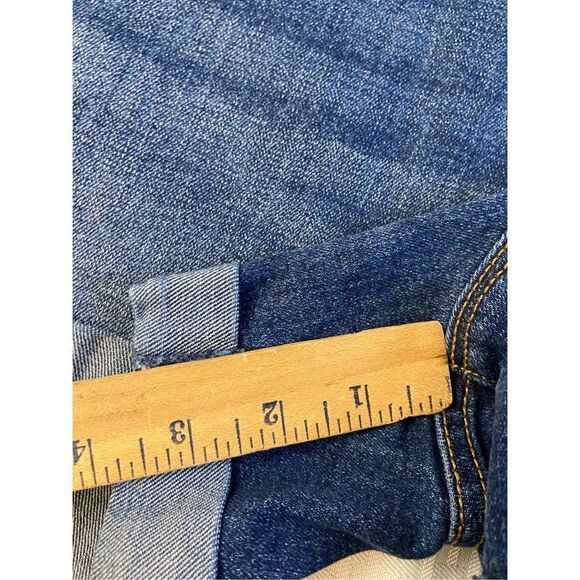 Old navy denim jeans shorts size 16 rolled - Picture 2 of 5